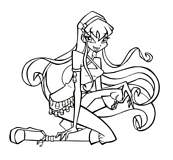 coloriage winx belle